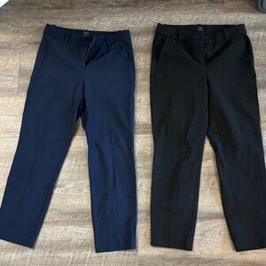 J. Crew Black and Navy - Ruby Cropped Pants- set of 2
